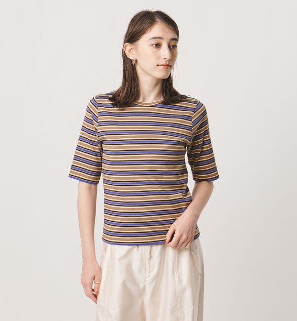 UNITED ARROWS「５分袖 コットン フライス Tシャツ」|Tシャツ・カットソー|