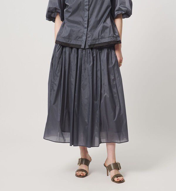 UNITED ARROWS「シアー タフタ ギャザースカート ‐はっ水 ウォッシャブル‐」|スカート|