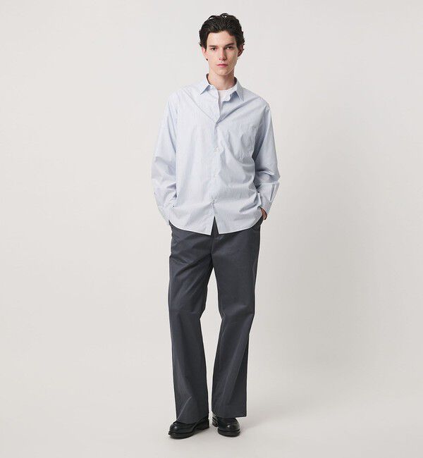 UNITED ARROWS「カリビアーナミルズ ストライプ ポプリン レギュラーカラーシャツ」|シャツ・ブラウス|