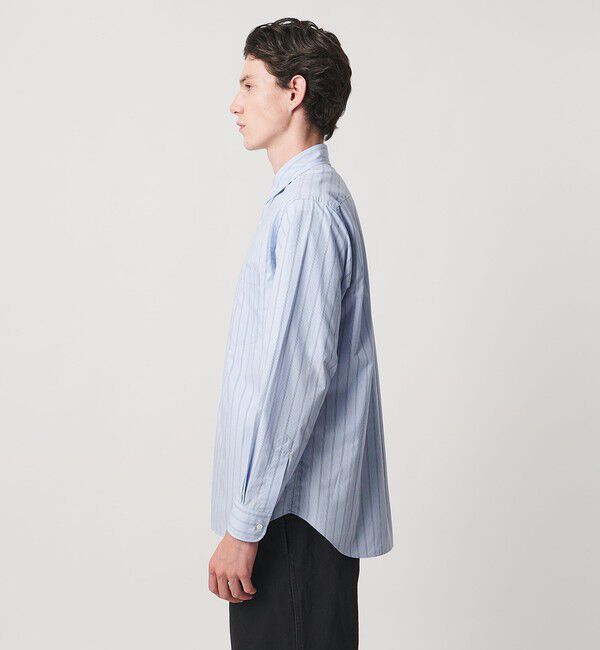 UNITED ARROWS「カリビアーナミルズ ストライプ ポプリン レギュラーカラーシャツ」|シャツ・ブラウス|