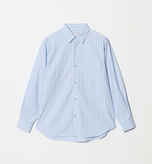 UNITED ARROWS「カリビアーナミルズ ストライプ ポプリン レギュラーカラーシャツ」|シャツ・ブラウス|