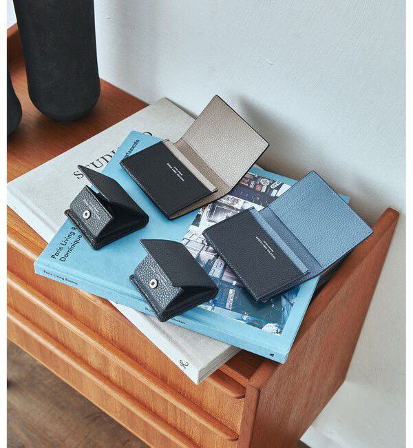 UNITED ARROWS green label relaxing「シボ レザーライク フラップ カードケース」|名刺入れ・カードケース|