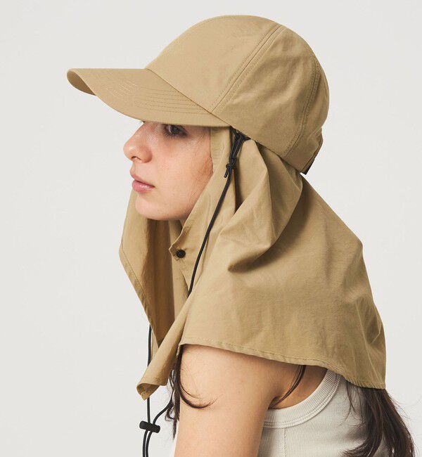 UNITED ARROWS green label relaxing「【WEB限定】2WAY シェードキャップ / 帽子 UVカット」|キャップ・キャスケット|BEIGE