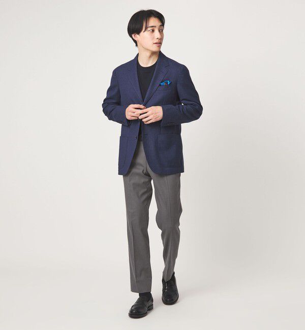 UNITED ARROWS green label relaxing「A+ COOL ロイヤルオックス スタンダード アジャスター NP スラックス -ウォッシャブル・接触冷感・吸水速乾」|スラックス|