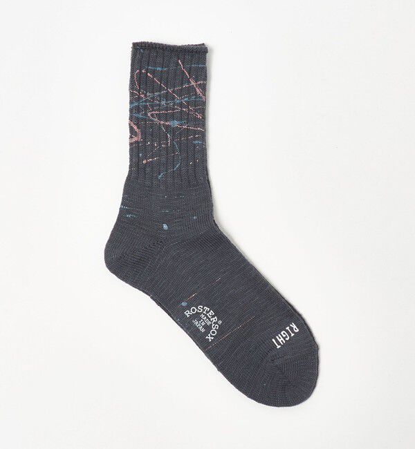 UNITED ARROWS green label relaxing「【別注】＜ROSTER SOX＞ ペイントソックス」|ソックス|MD.GRAY