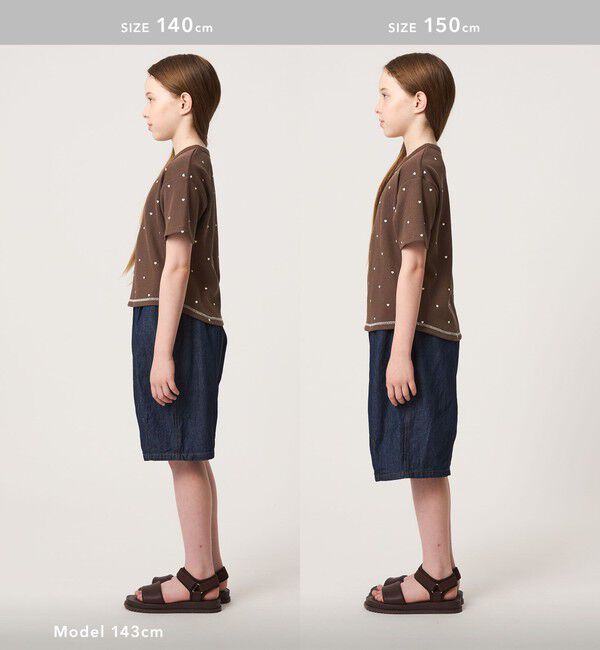 UNITED ARROWS green label relaxing「ハート柄 ドライ ワッフル Tシャツ / キッズ 110cm-160cm」|Tシャツ・カットソー|