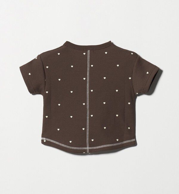 UNITED ARROWS green label relaxing「ハート柄 ドライ ワッフル Tシャツ / キッズ 110cm-160cm」|Tシャツ・カットソー|