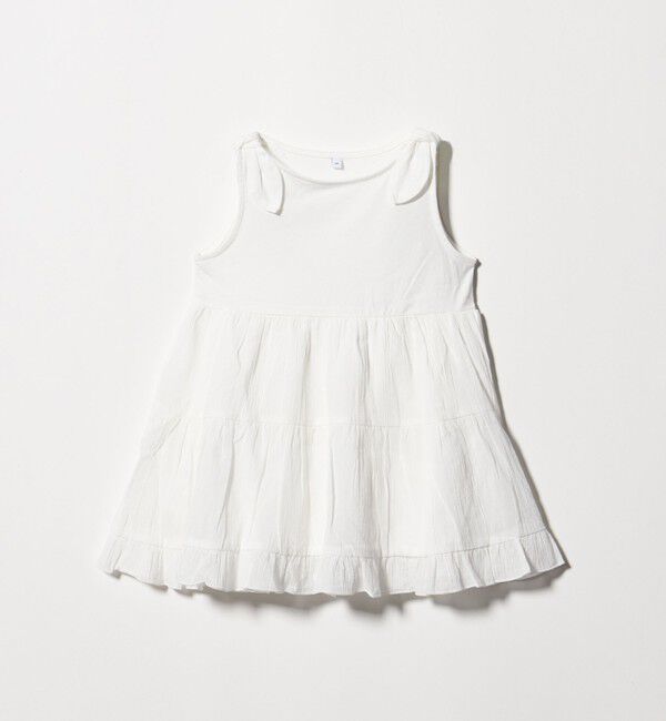 UNITED ARROWS green label relaxing「ティアード スカート ワンピース / キッズ 100cm-130cm」|ワンピース|OFF WHITE