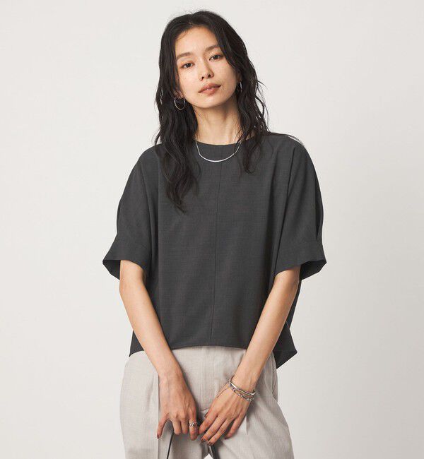 UNITED ARROWS green label relaxing「リネンライク ブラウス 2 マシンウォッシャブル 接触冷感」|シャツ・ブラウス|DK.GRAY