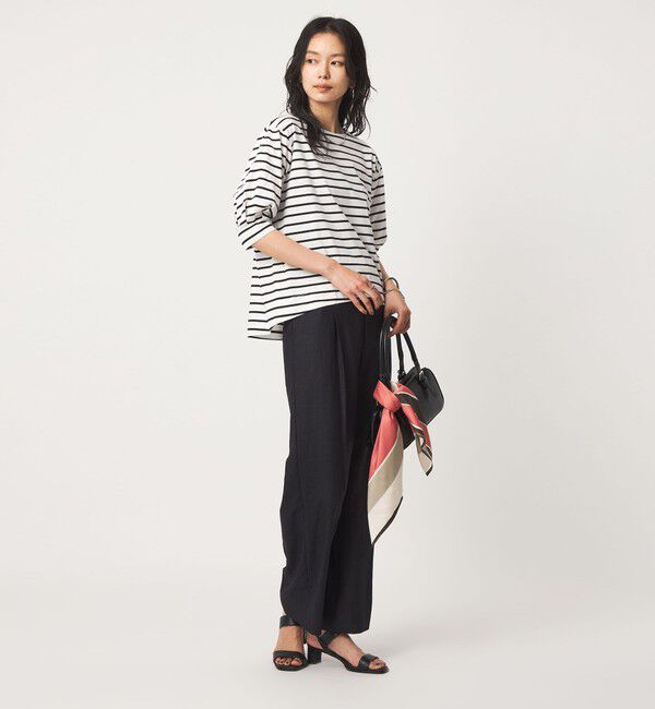 UNITED ARROWS green label relaxing「フォルム スリーブ ボーダー Tシャツ」|Tシャツ・カットソー|