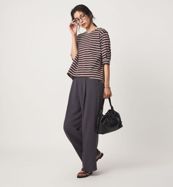 UNITED ARROWS green label relaxing「フォルム スリーブ ボーダー Tシャツ」|Tシャツ・カットソー|