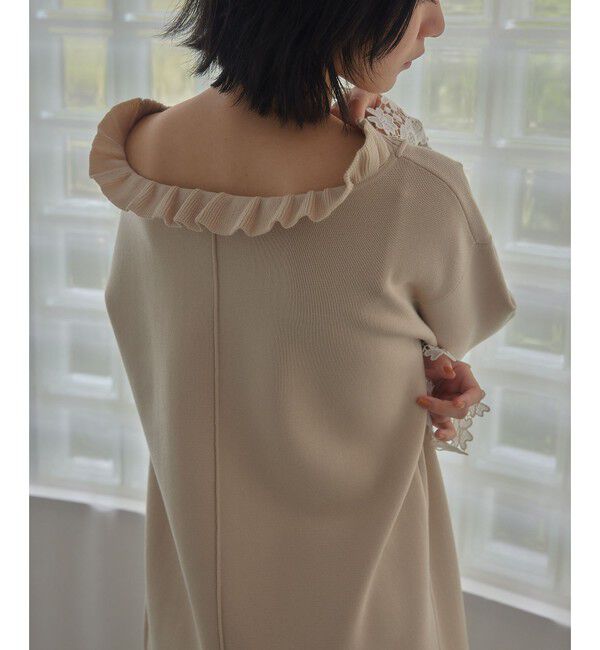 EMMEL REFINES「＜EMMEL REFINES＞EM レーストリミング ミニワンピース」|ワンピース|