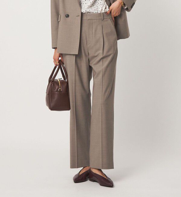 UNITED ARROWS green label relaxing「［size SHORT/TALLあり］カチリラ ストレート パンツ ウォッシャブル ストレッチ」|スラックス|