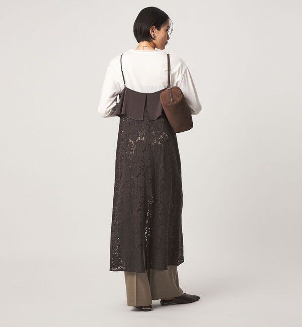 UNITED ARROWS green label relaxing「レース レイヤード キャミソール ワンピース」|ワンピース|