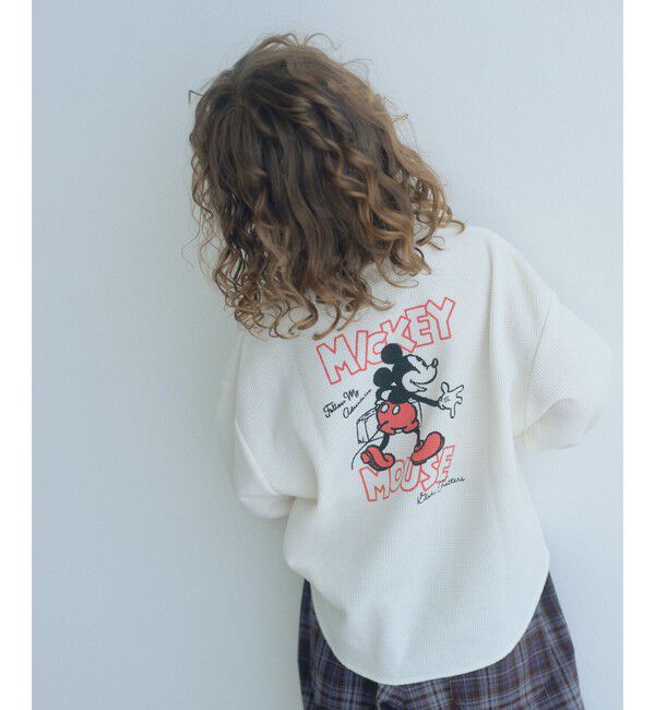 UNITED ARROWS green label relaxing「【別注】＜URBAMENT＞ミッキーマウス ロングスリーブ Tシャツ / キッズ 100cm-130cm」|Tシャツ・カットソー|OFF WHITE