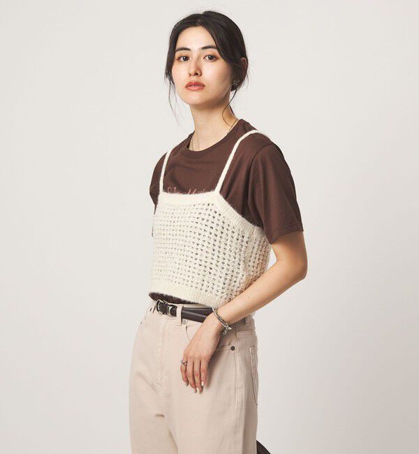 UNITED ARROWS green label relaxing「リボンヤーン ニット ビスチェ」|ベスト・ジレ|