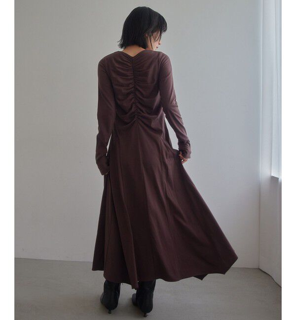 EMMEL REFINES「＜EMMEL REFINES＞EM ギャザー ヘム カット ワンピース」|ワンピース|