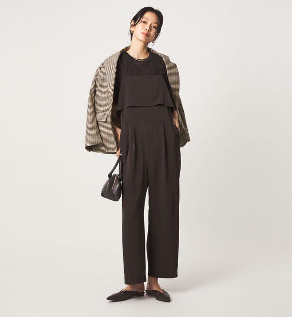 UNITED ARROWS green label relaxing「［size SHORT/TALLあり］レイヤード オールインワン ストレッチ」|オールインワン|