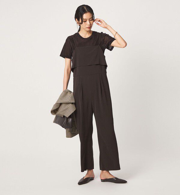 UNITED ARROWS green label relaxing「［size SHORT/TALLあり］レイヤード オールインワン ストレッチ」|オールインワン|