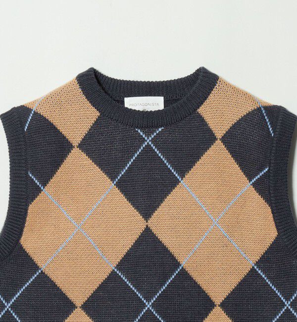 UNITED ARROWS green label relaxing「【別注】＜PROTAGONISTA＞アーガイル ベスト」|ベスト・ジレ|