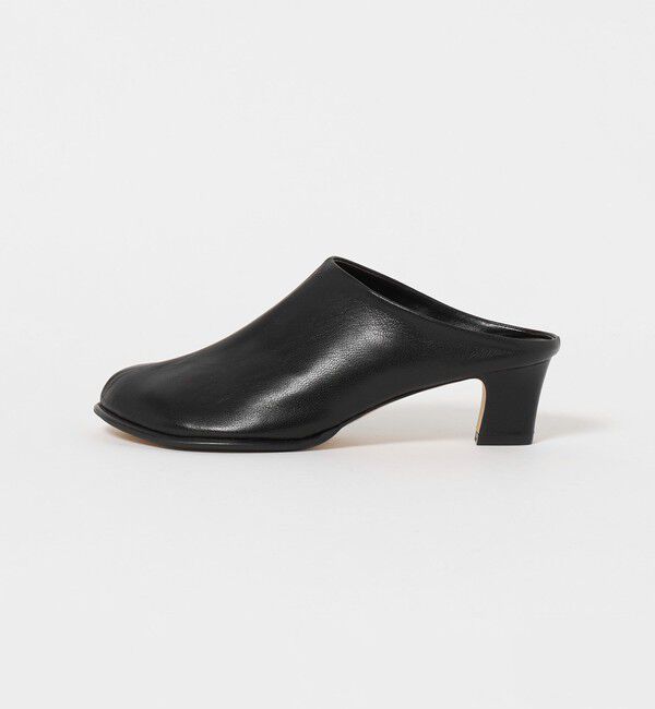 UNITED ARROWS green label relaxing「＜RUBAN＞オブリークトゥ ミュール」|その他|BLACK