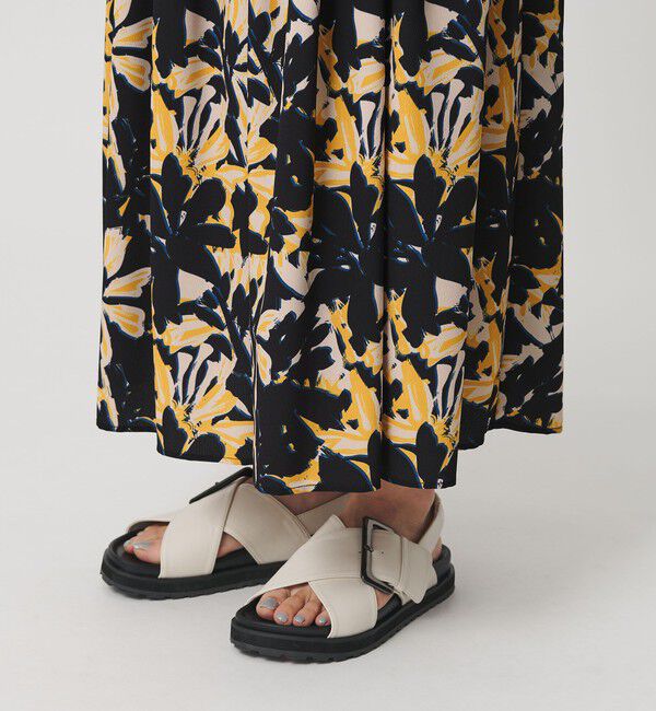 BEAUTY&YOUTH UNITED ARROWS「【WEB限定】フラワープリント タックスカート ウォッシャブル」|スカート|