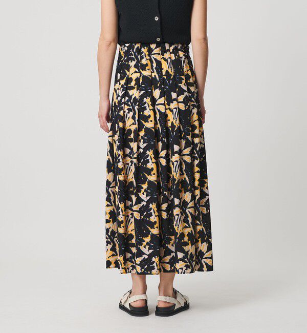 BEAUTY&YOUTH UNITED ARROWS「【WEB限定】フラワープリント タックスカート ウォッシャブル」|スカート|