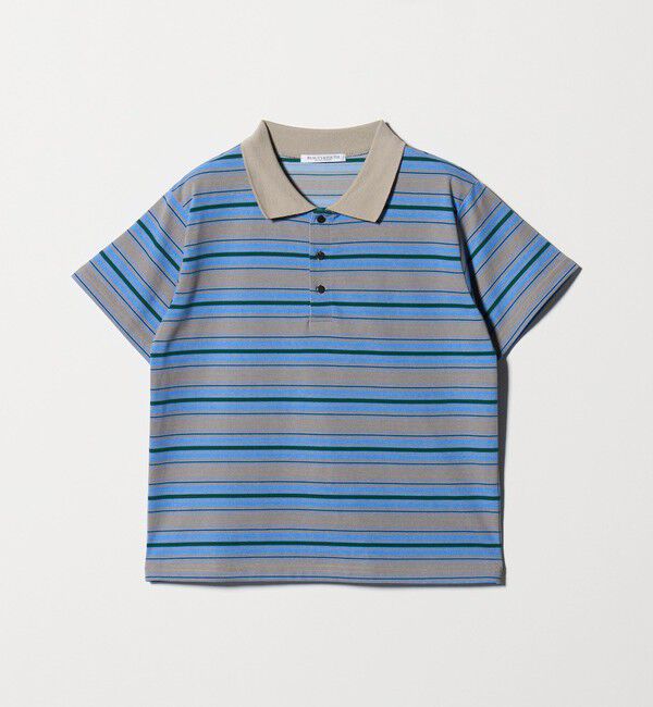 BEAUTY&YOUTH UNITED ARROWS「【WEB限定】マルチボーダー ポロカラーTシャツ」|Tシャツ・カットソー|