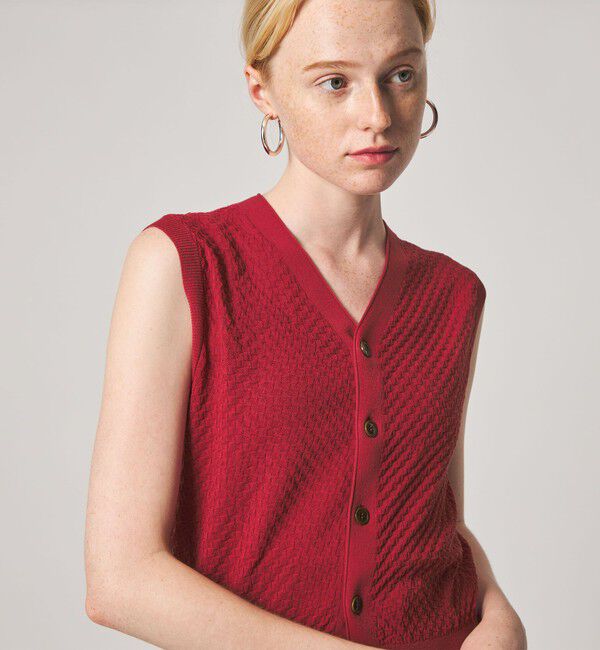 STEVEN ALAN「＜Steven Alan＞スクエア ジャガード ベスト」|ニット・セーター|