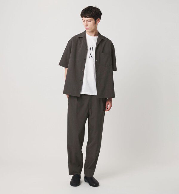 BEAUTY&YOUTH UNITED ARROWS「KOMATSU PACK トロピカル オープンカラー シャツ GRANDE型 ストレッチ 吸水速乾 UVカット セットアップ対応」|シャツ・ブラウス|