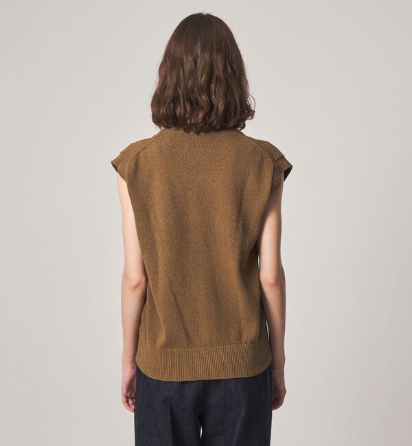 STEVEN ALAN「＜Steven Alan＞コットン ナイロン Vネック ベスト」|ベスト・ジレ|