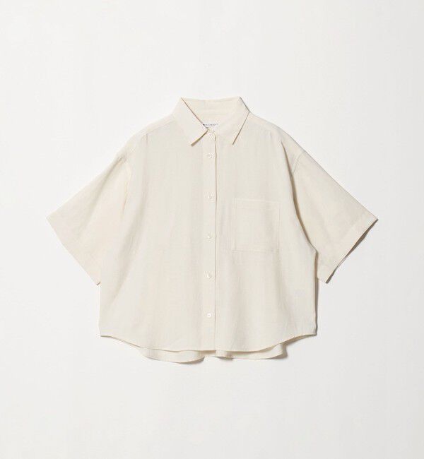 BEAUTY&YOUTH UNITED ARROWS「シアー バックタック ショートスリーブ シャツ 接触冷感」|シャツ・ブラウス|
