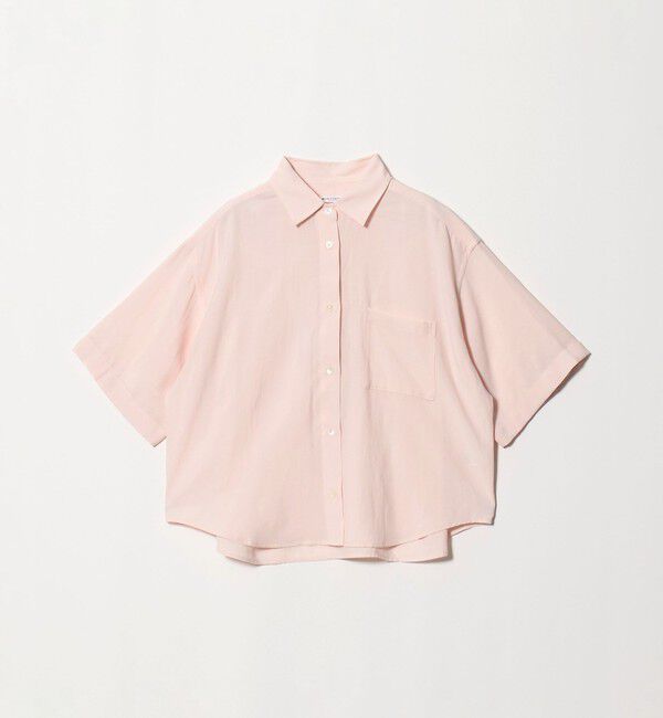 BEAUTY&YOUTH UNITED ARROWS「シアー バックタック ショートスリーブ シャツ 接触冷感」|シャツ・ブラウス|