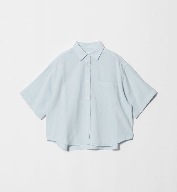 BEAUTY&YOUTH UNITED ARROWS「シアー バックタック ショートスリーブ シャツ 接触冷感」|シャツ・ブラウス|
