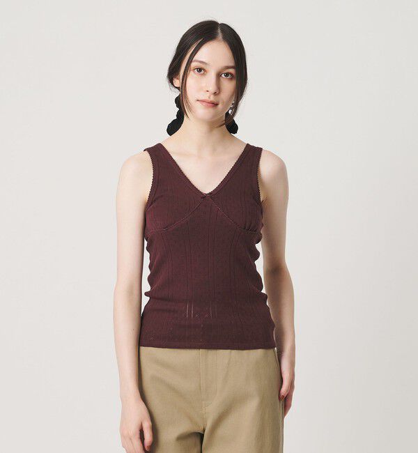 BEAUTY&YOUTH UNITED ARROWS「【別注】＜PALM＞Vネック ノースリーブトップス」|タンクトップ|MD.BROWN