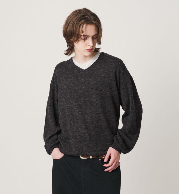 BEAUTY&YOUTH UNITED ARROWS「アルパカ ミックス Vネック ニット」|ニット・セーター|DK.BROWN