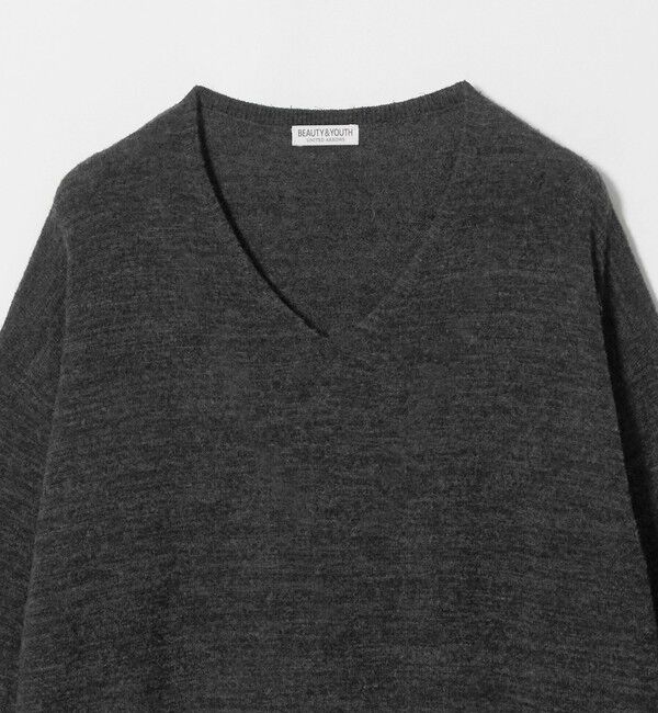 BEAUTY&YOUTH UNITED ARROWS「アルパカ ミックス Vネック ニット」|ニット・セーター|