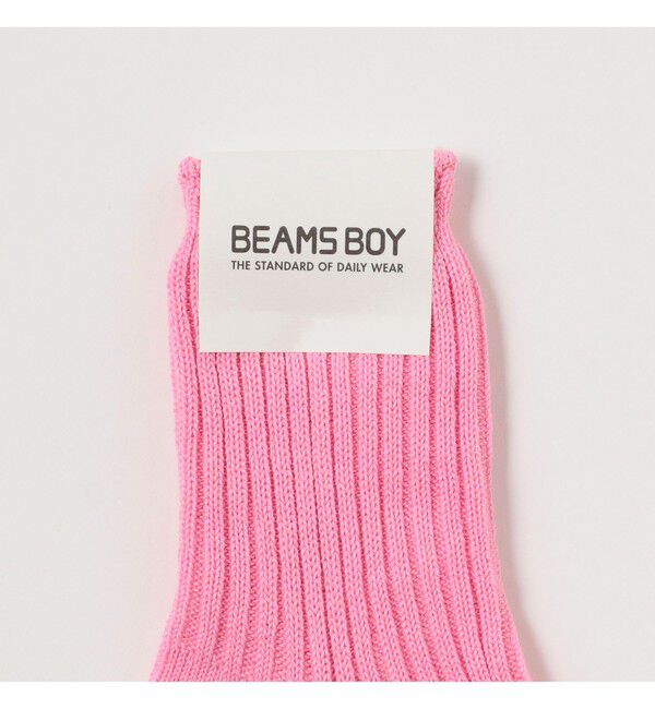 BEAMSBOY「1/2ソリッド リブ ソックス」|ソックス|