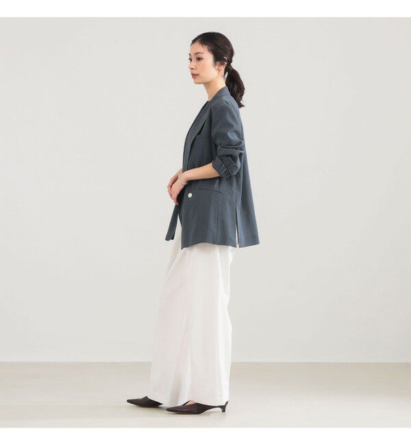 Demi-Luxe BEAMS 「AK+1 / シアー 4ボタン ダブル ジャケット」|ダッフルコート|