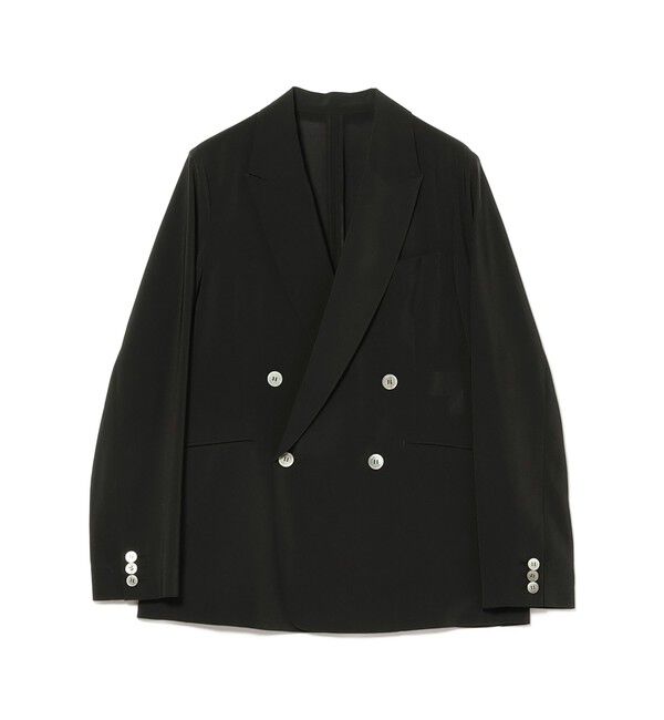Demi-Luxe BEAMS 「AK+1 / シアー 4ボタン ダブル ジャケット」|ダッフルコート|
