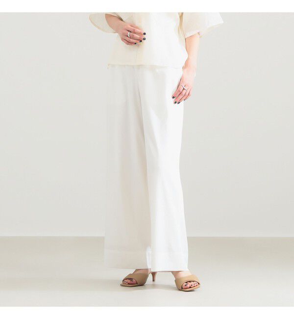 Demi-Luxe BEAMS 「【接触冷感】リヨセル ナイロン イージーパンツ」|チノ|