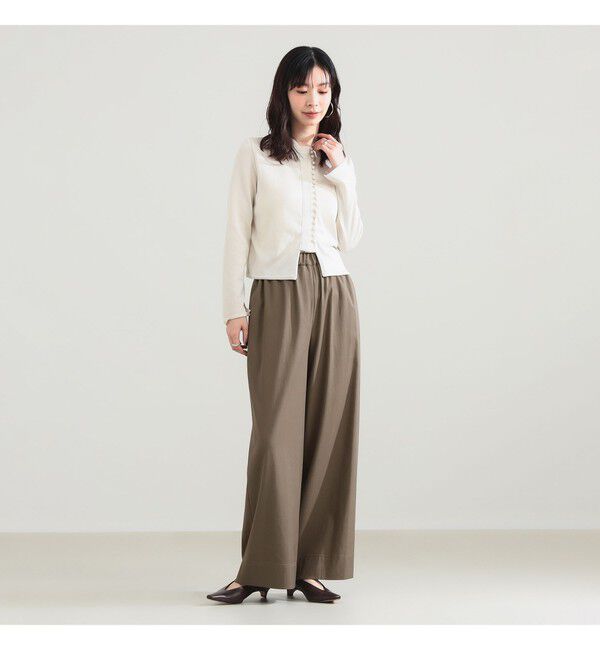 Demi-Luxe BEAMS 「【接触冷感】リヨセル ナイロン イージーパンツ」|チノ|