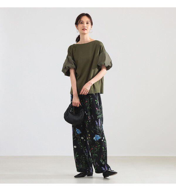 Demi-Luxe BEAMS 「タフタ バルーンスリーブ プルオーバー」|Tシャツ・カットソー|
