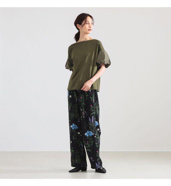 Demi-Luxe BEAMS 「タフタ バルーンスリーブ プルオーバー」|Tシャツ・カットソー|