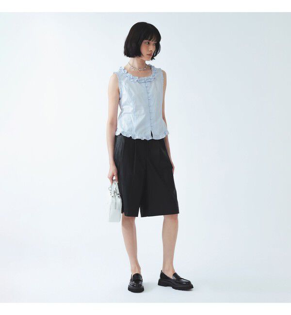 Ray BEAMS 「フェイクレザー バミューダ パンツ」|その他|