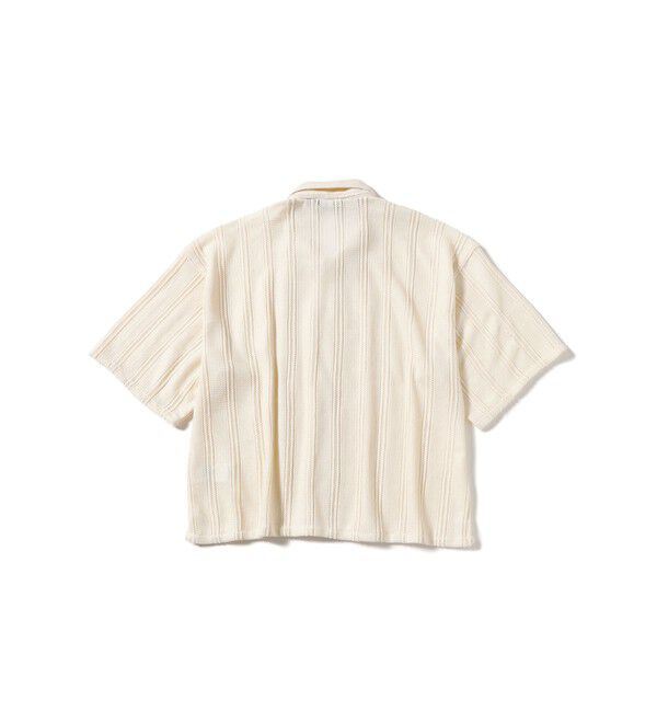 BEAMS「ショート メッシュ オープンカラーシャツ【ワイドショートフィット】」|シャツ・ブラウス|