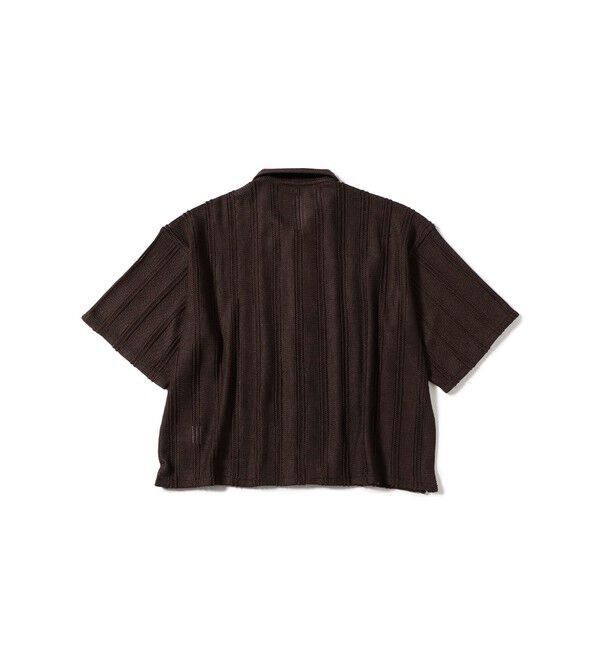 BEAMS「ショート メッシュ オープンカラーシャツ【ワイドショートフィット】」|シャツ・ブラウス|