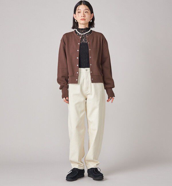 SHIPS for women「SHIPS NINE CASE:〈手洗い可能〉シアー レース ハイネック プルオーバー」|Tシャツ・カットソー|