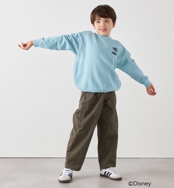 SHIPS any「SHIPS any:〈洗濯機可能〉ツイル ストレッチ ワイド カーブ パンツ <KIDS>」|チノ|