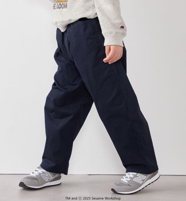 SHIPS any「SHIPS any:〈洗濯機可能〉ツイル ストレッチ ワイド カーブ パンツ <KIDS>」|チノ|